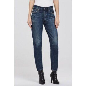 Citizen Of Humanity Liya High Rise Blue Jeans With Distressed Details Sz 25 Wome